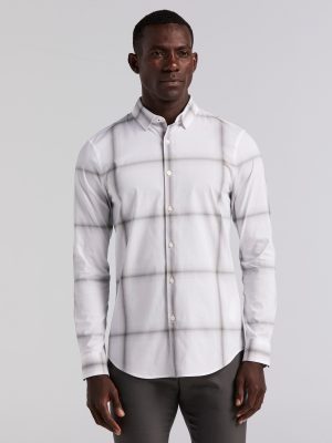 Ombre Plaid Poplin Shirt