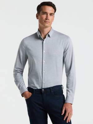 Slim Fit Dobby Knit Shirt