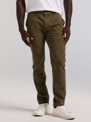 Slim Fit Dyed Solid Twill Chino Pant
