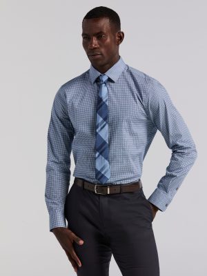 Tile Geo Print Cotton Shirt