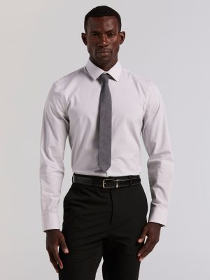 Slim Fit Mini Stripe Dress Shirt